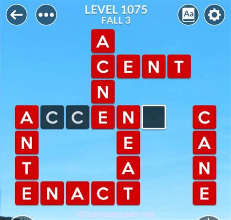 wordalot level 1075|Wordscapes Level 1075, Fall 3 .